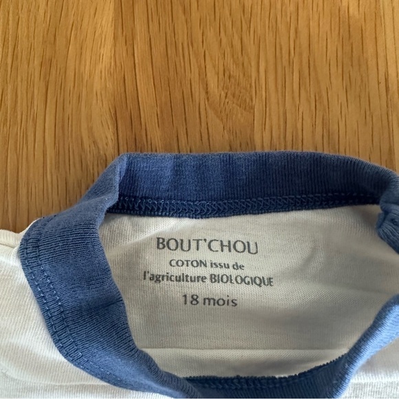 Milk Factory Kids Tee - White and Blue - Picture 2 of 2